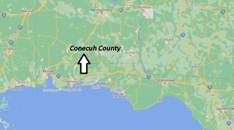 Where is Conecuh County Located