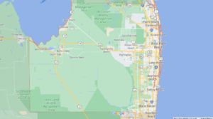 What cities are in Palm Beach County