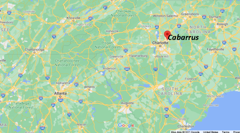 Where is Cabarrus County North Carolina