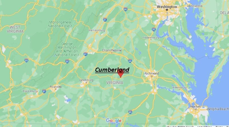 Where is Cumberland County Virginia
