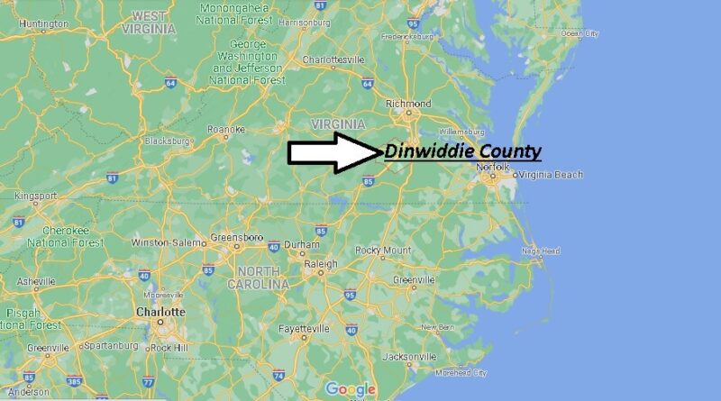Where is Dinwiddie County Virginia