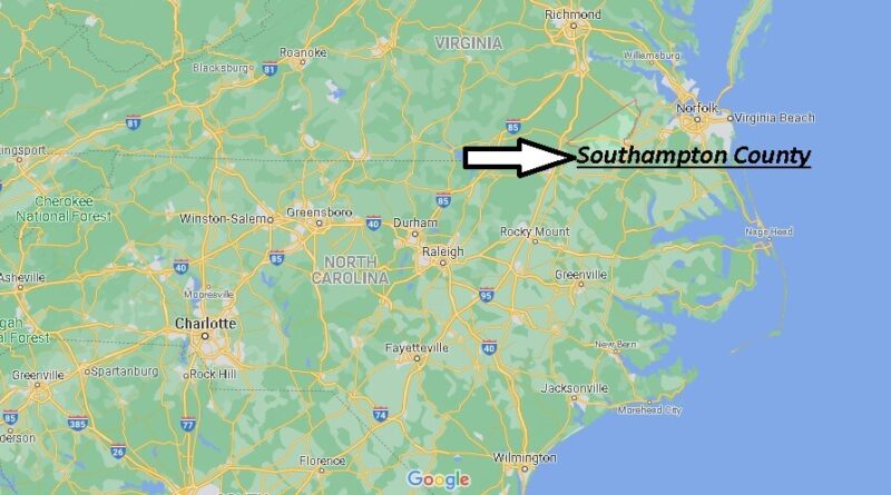 Where is Southampton County Virginia
