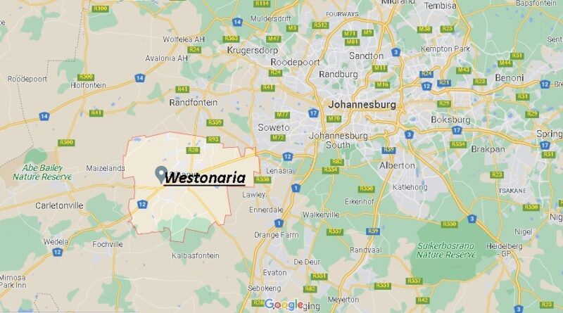 Where is Westonaria South Africa