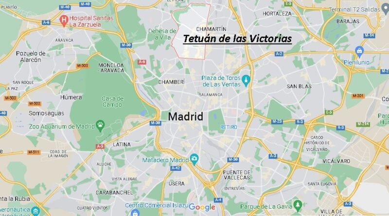 Where is Tetuán de las Victorias Spain? Map of Tetuán de las Victorias