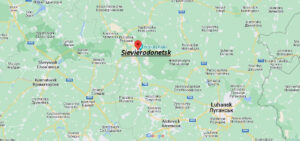 Map of Sievierodonetsk