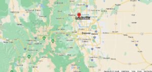 Map of Louisville Colorado