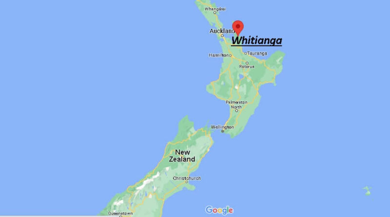 Where is Whitianga New Zealand