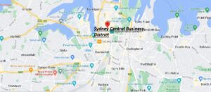 Where is the central business district in Sydney