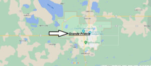 Map of Grande Prairie
