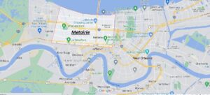 Map of Metairie