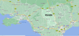 Map of Rhondda