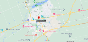Map of Woodstock