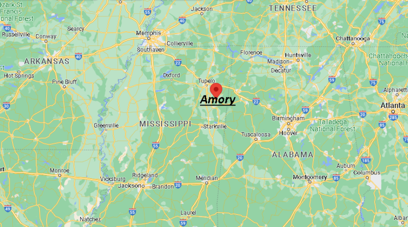 Where is Amory Mississippi