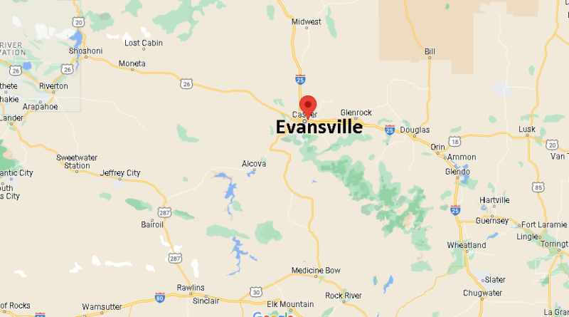 Where is Evansville Wyoming