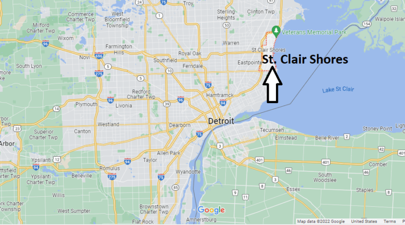 Where is St. Clair Shores Michigan