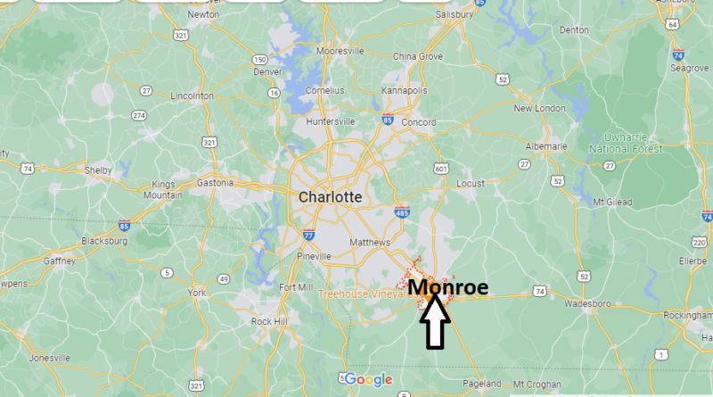 Where is Monroe North Carolina