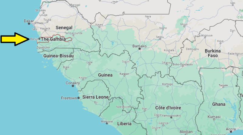 What Continent is Gambia in