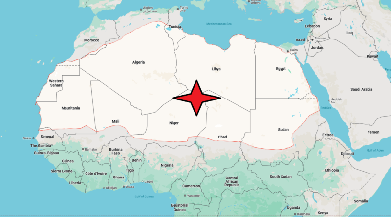 Which 11 countries touch the Sahara Desert